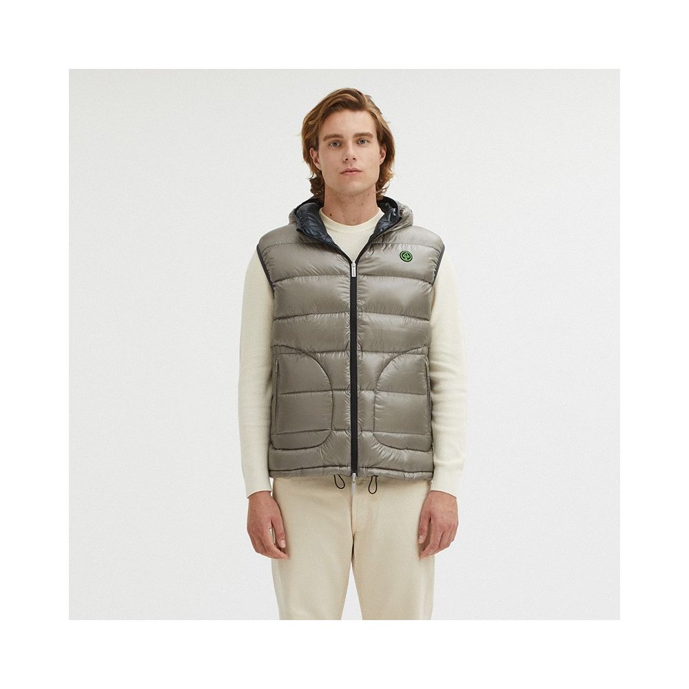 Gray Nylon Men's Reversible Vest - The Luxe Alliance