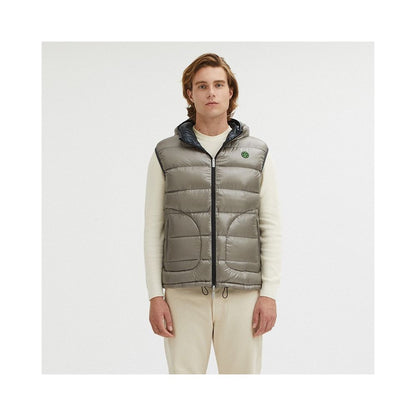 Gray Nylon Men's Reversible Vest - The Luxe Alliance