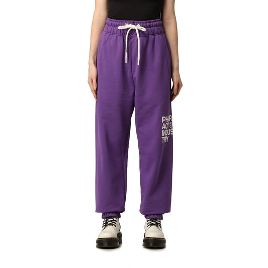  - Purple Cotton Women Pant