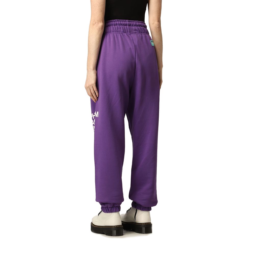  - Purple Cotton Women Pant