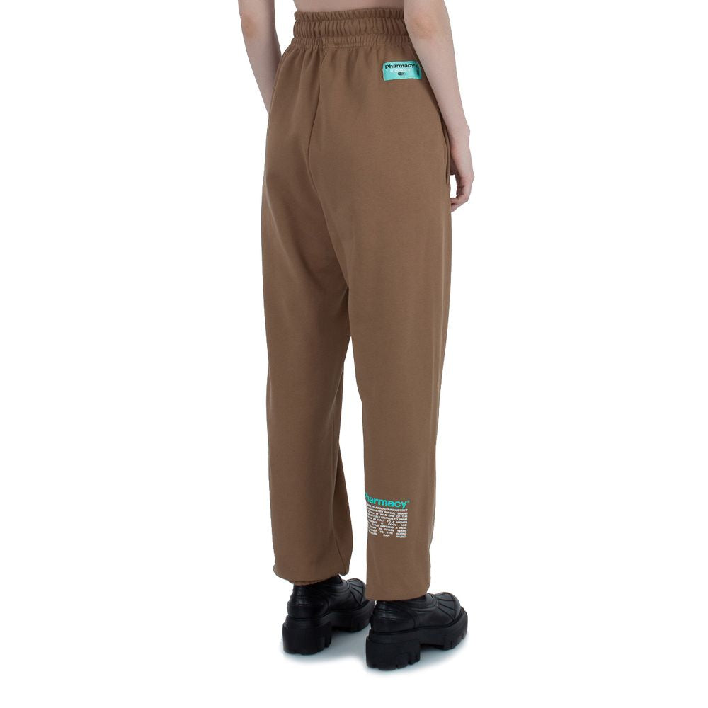  - Brown Cotton Women Trouser