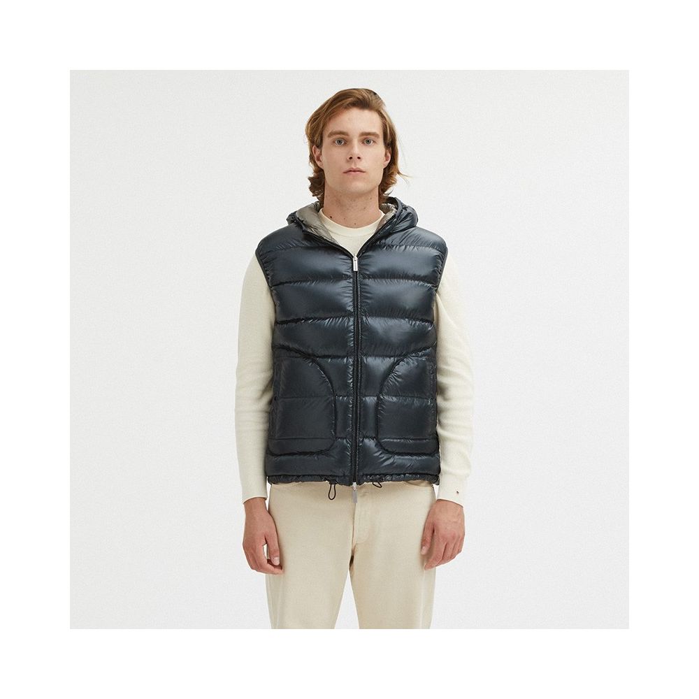 Gray Nylon Men's Reversible Vest - The Luxe Alliance