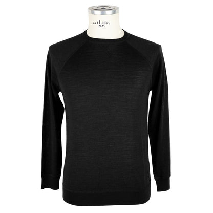  - Black Wool Men Sweater