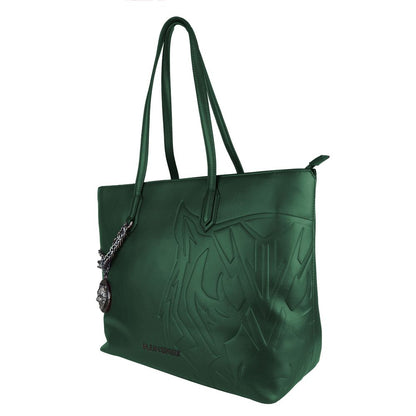  - Green Polyethylene Women Shoulder Bag