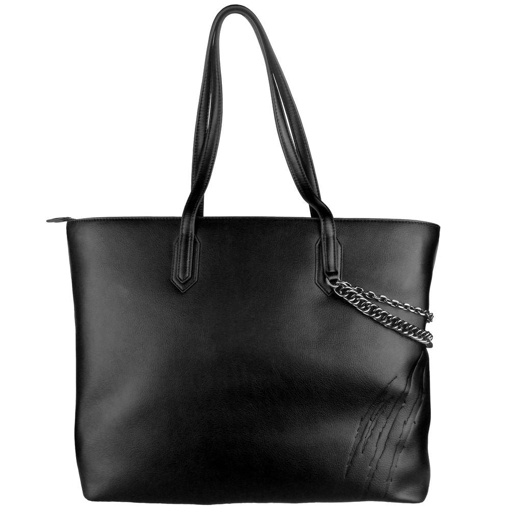  - Black Polyethylene Women Shoulder Bag