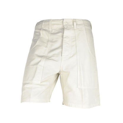  - White Cotton Men's Bermuda Short