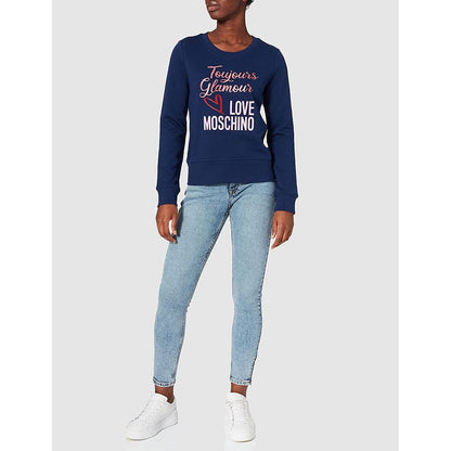  - Blue Cotton Women Sweater