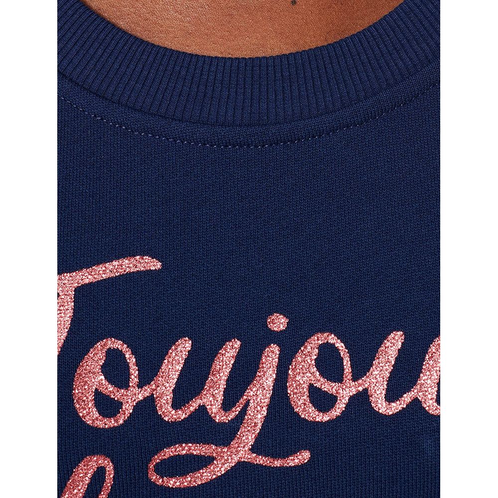  - Blue Cotton Women Sweater