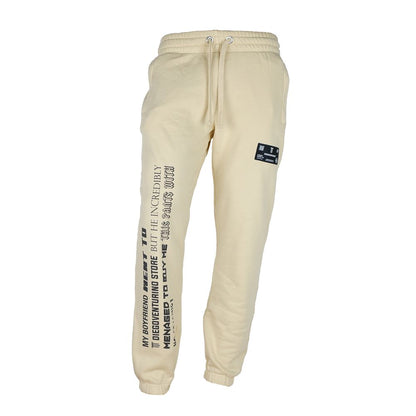  - Elegant Beige Cotton Tracksuit Trousers