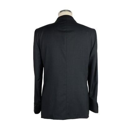  - Black Wool Men Suit