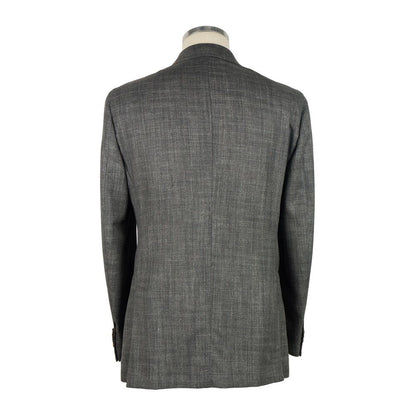  - Gray Wool Men Jacket