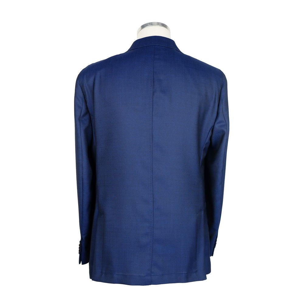  - Blue Wool Men's Blazer