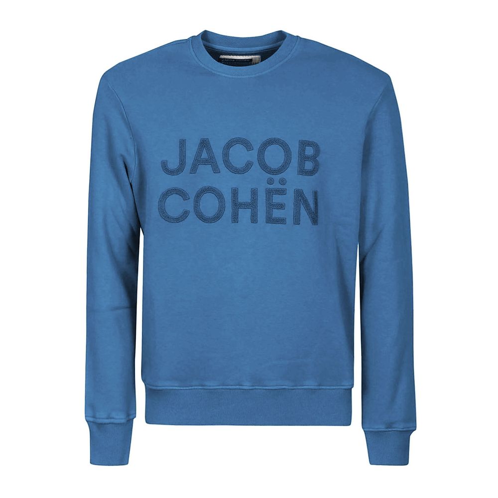  - Light Blue Cotton Men Sweater