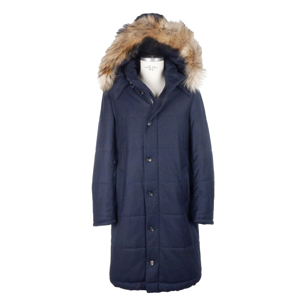 Italian Wool-Cashmere Men's Raincoat