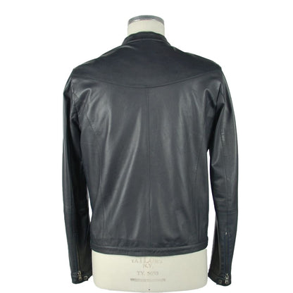  - Sapphire Elegance Leather Jacket