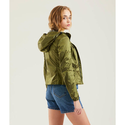 Green Polyamide Women Jacket - The Luxe Alliance