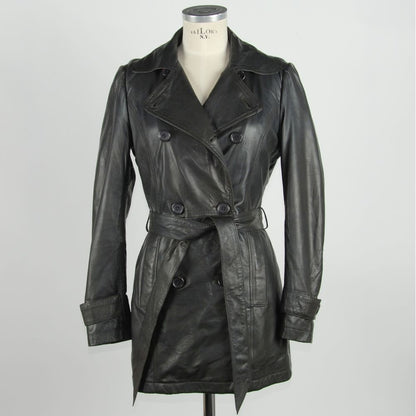  - Brown Leather Women's Coat