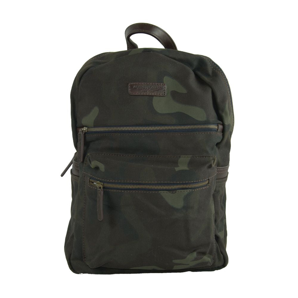  - Green Cotton Men Backpack