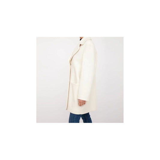  - Chic White Winter Elegance Long Coat