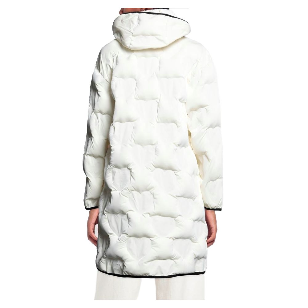  - Chic Quilted Heart Long Down Jacket