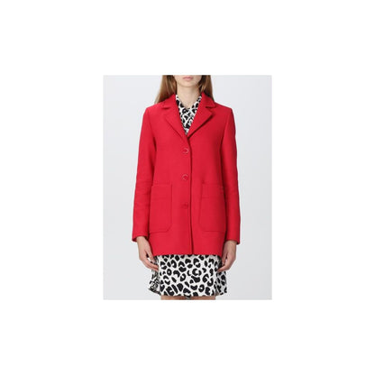 Love Moschino Red Wool Blend Jacket
