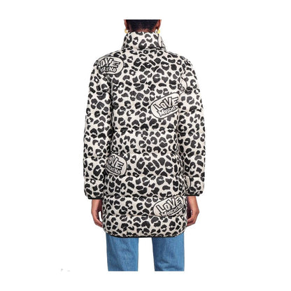  - Chic Leopard Print Down Jacket