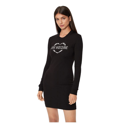  - Chic Cotton Blend Logo Dress