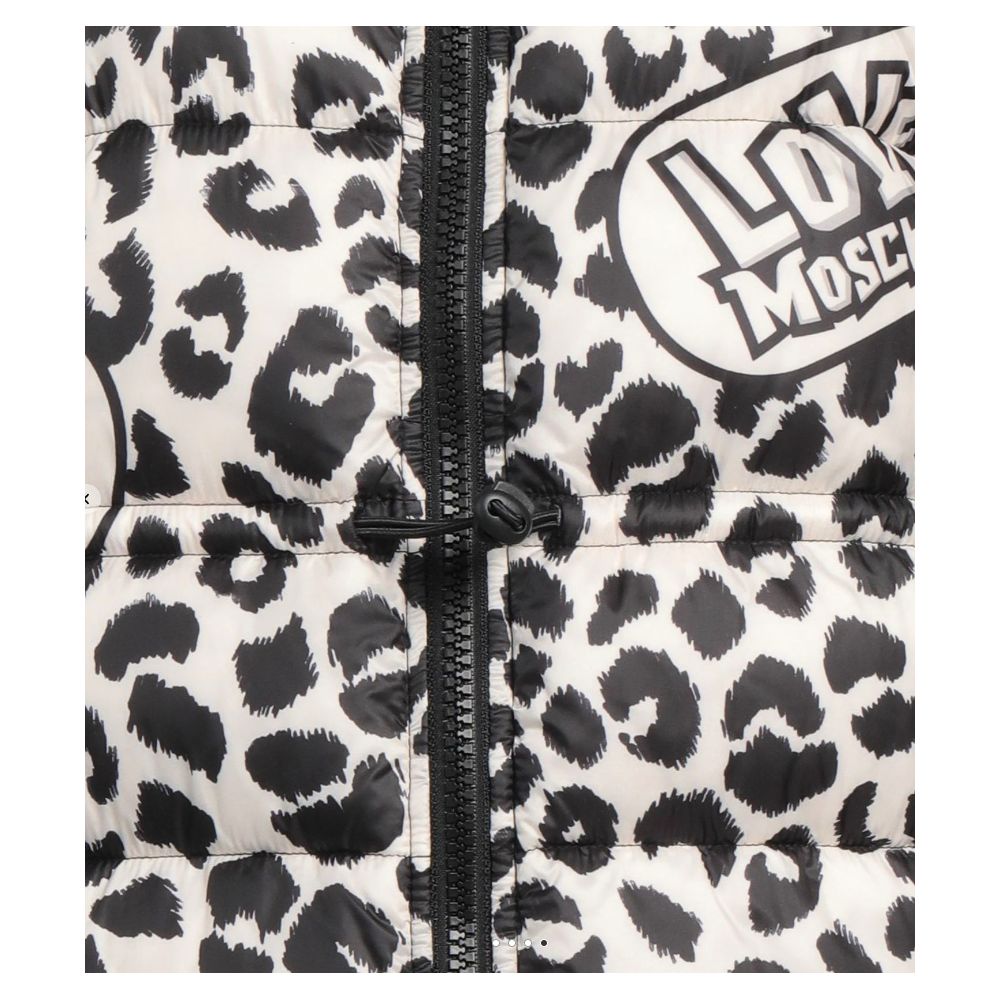  - Chic Leopard Print Down Jacket