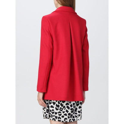 Love Moschino Red Wool Blend Jacket