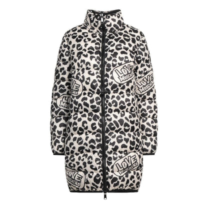  - Chic Leopard Print Down Jacket