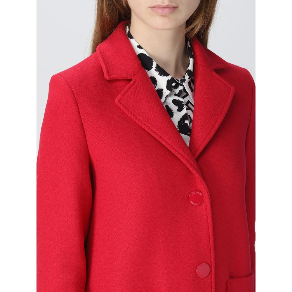Love Moschino Red Wool Blend Jacket