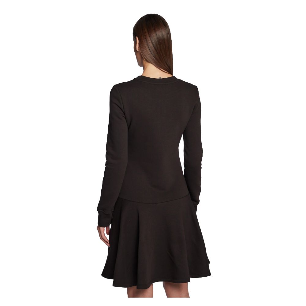  - Chic Embossed Logo Cotton Blend Dress