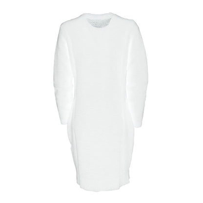  - Chic Heart Pattern Knit Dress in White