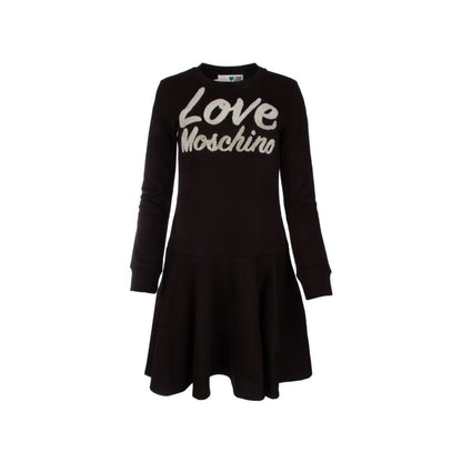  - Chic Embossed Logo Cotton Blend Dress