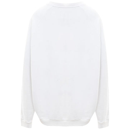 Elegant Cotton Knit Sweater in Pristine White - The Luxe Alliance