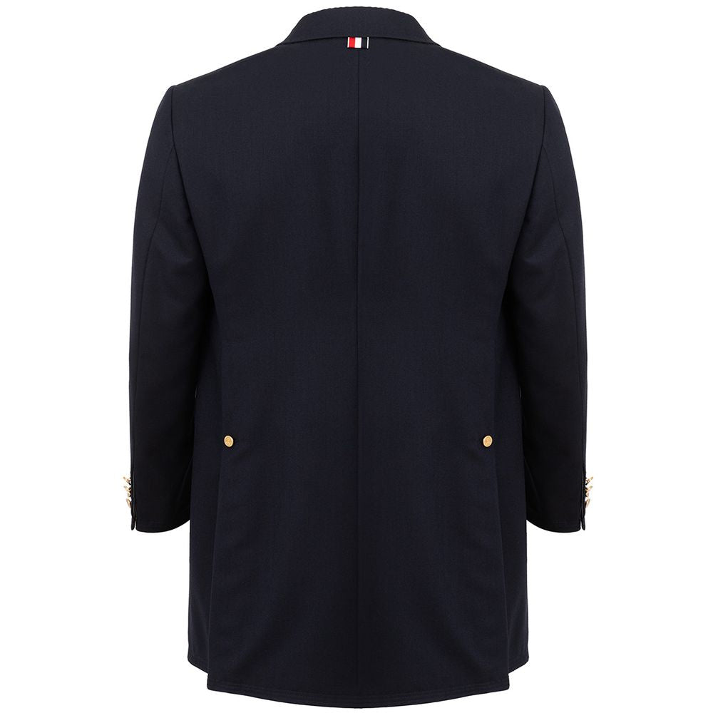  - Elegant Wool Jacket in Signature Blue