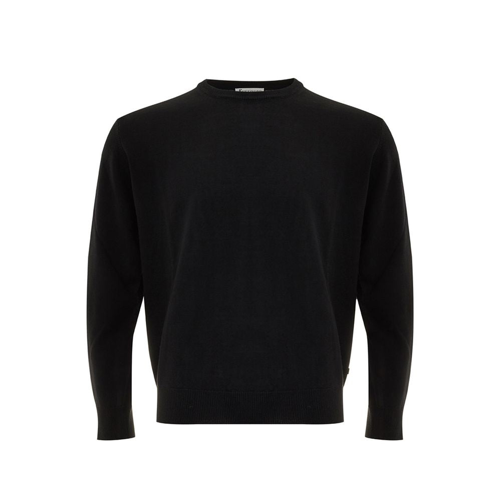  - Elegant Black Wool Sweater for Men