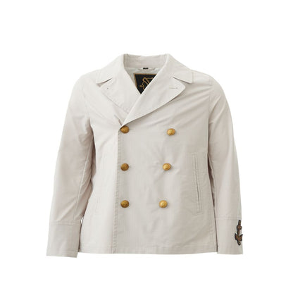  - Pristine White Polyester Jacket