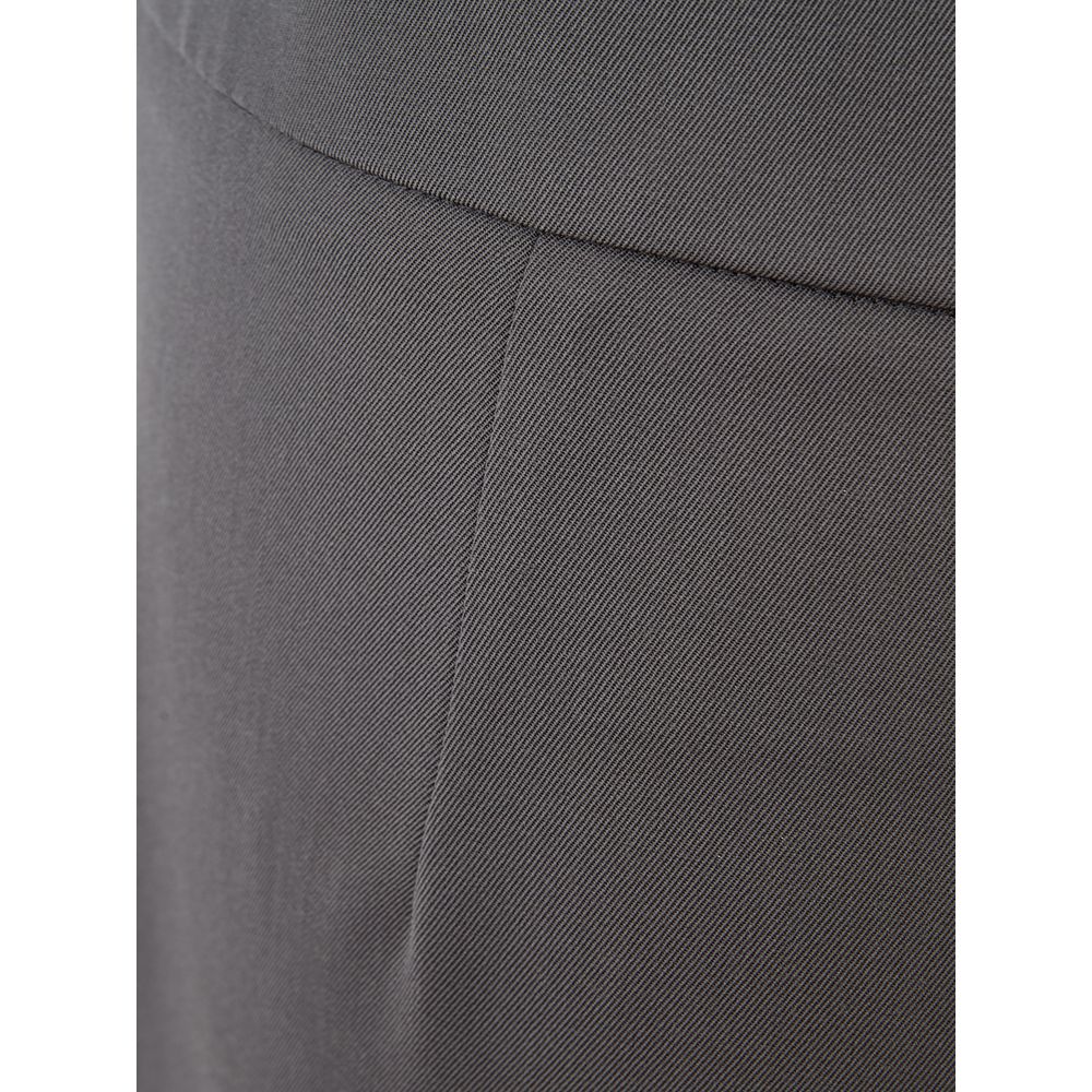  - Chic Gray Wool Trousers for Sophisticated Style