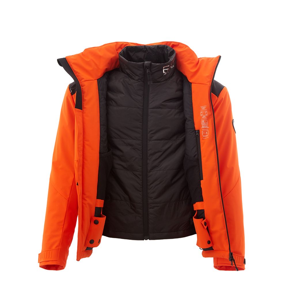  - Radiant Orange EA7 Lightweight Jacket