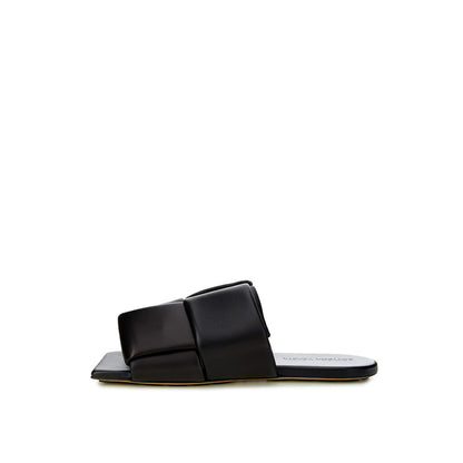  - Elegant Black Leather Sandals