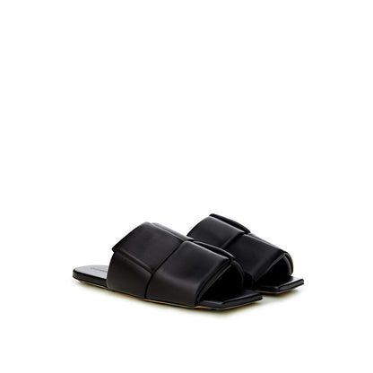  - Elegant Black Leather Sandals