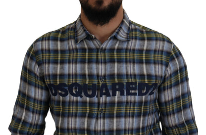 Multicolor Checkered Casual Men Long Sleeves Shirt - The Luxe Alliance