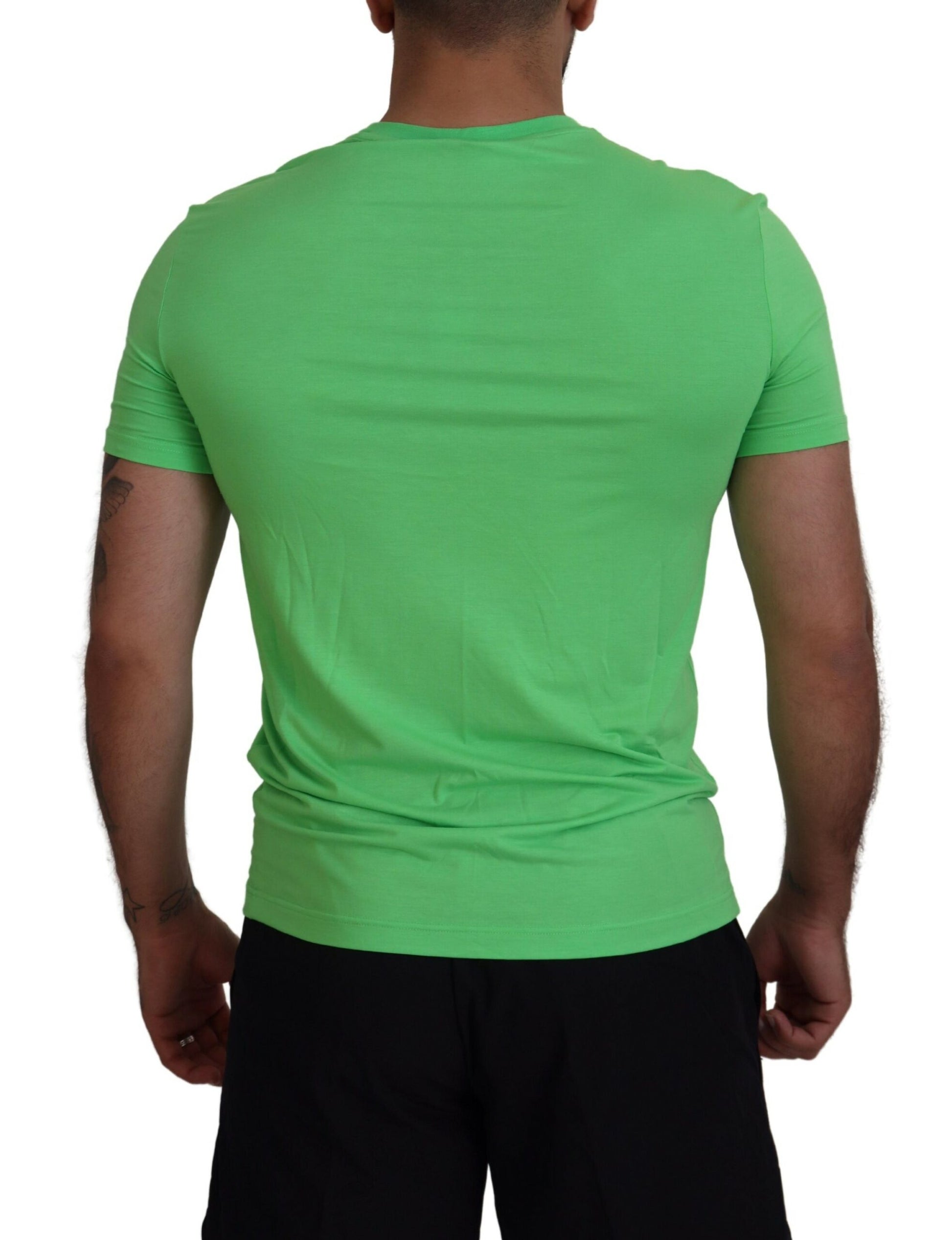 Dsquared2 Green Modal Short Sleeves Crewneck T-shirt
