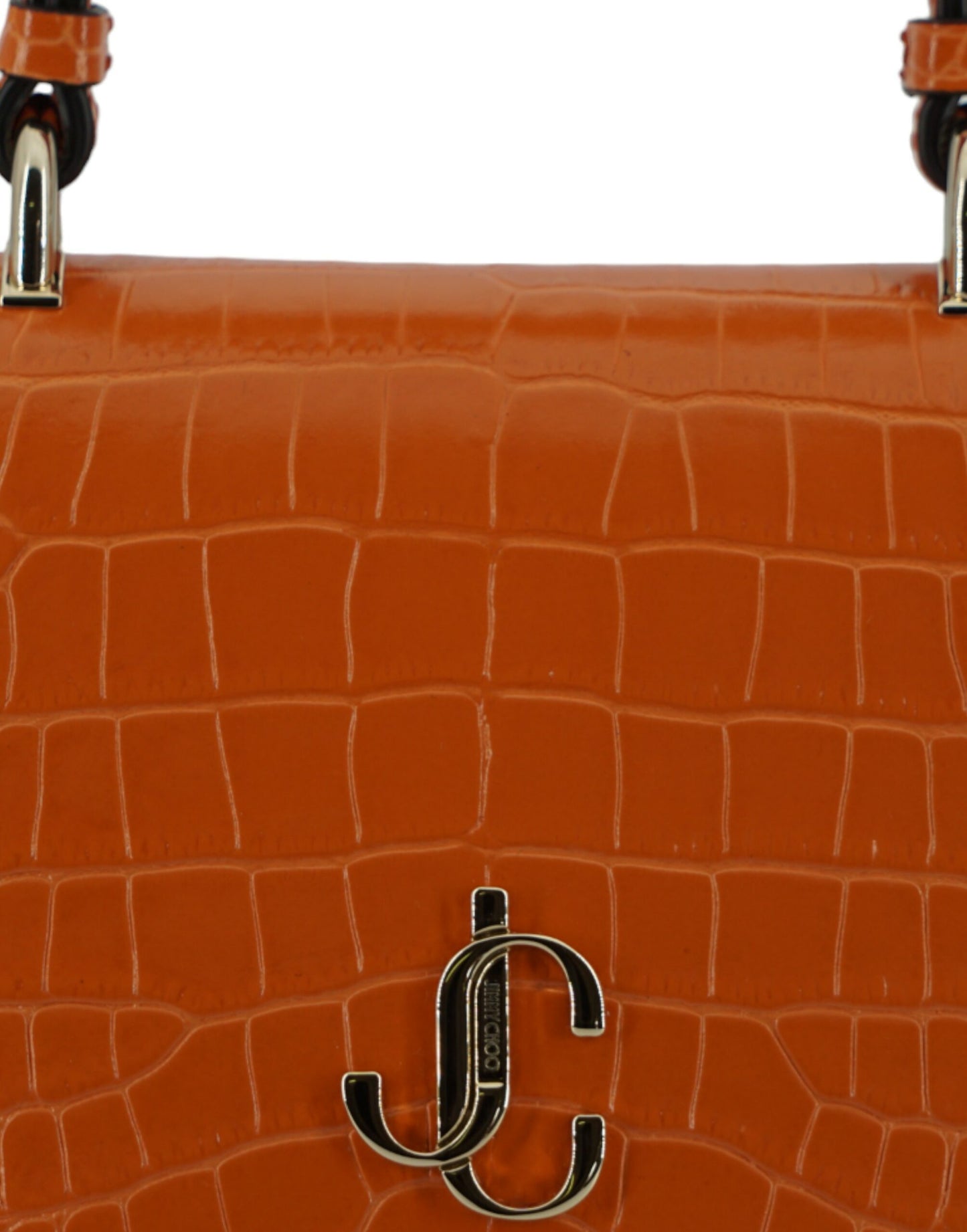  - Orange Leather Top Handle and Shoulder Bag