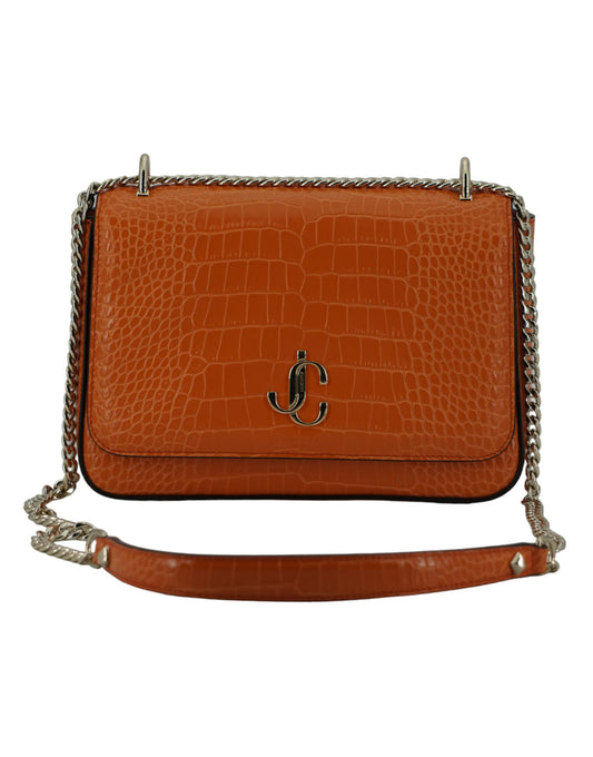  - Amber Orange Leather Shoulder Bag