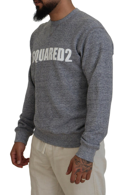  - Gray Crystal Embellishment Men Pullover Sweater