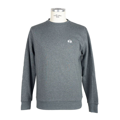  - Gray Cotton Men Sweater