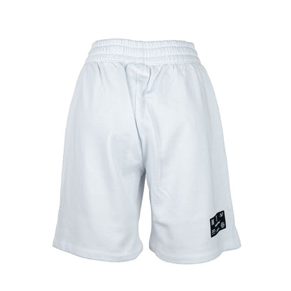  - White Cotton Women Short