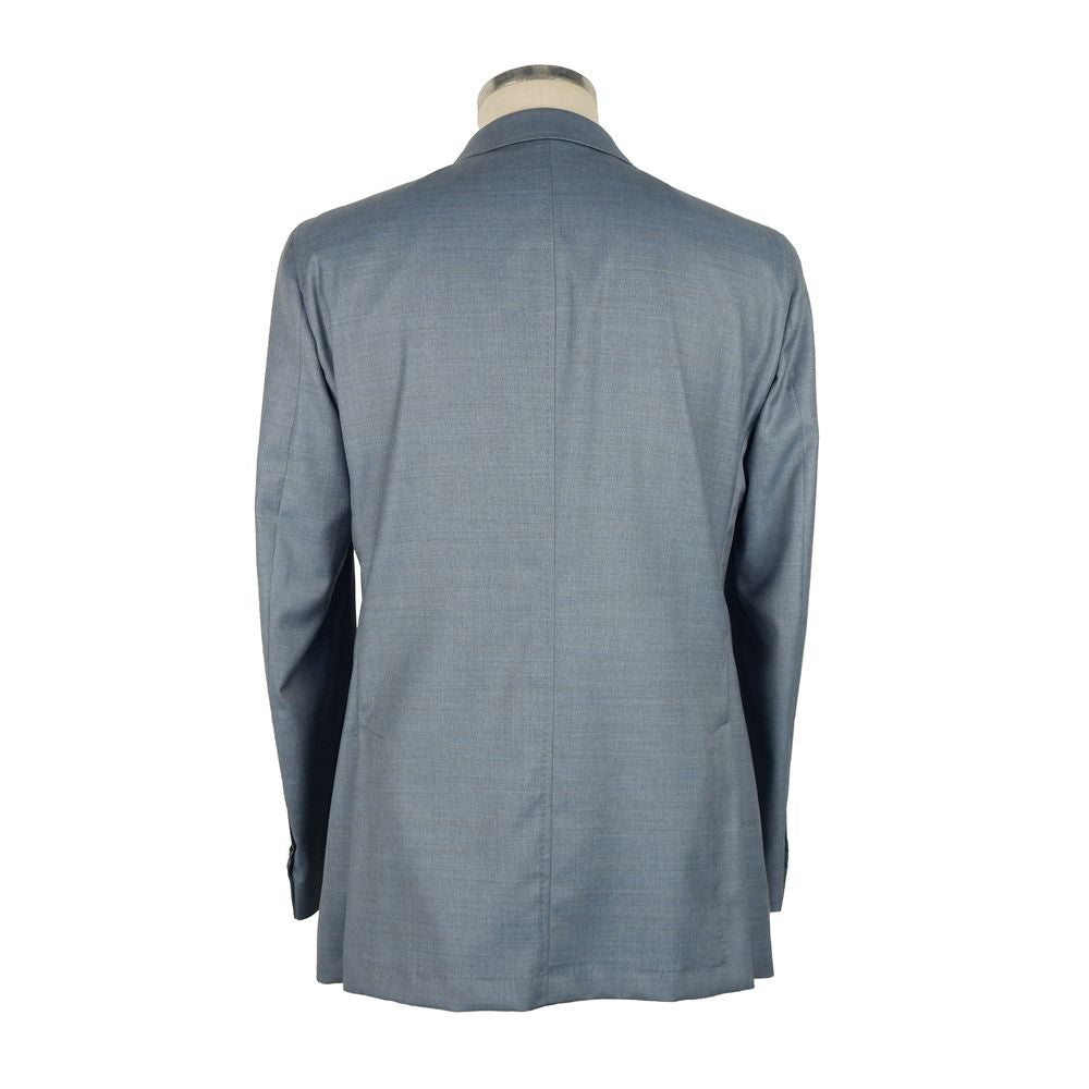  - Light Blue Wool Men's Blazer